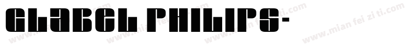 Glabel Philips字体转换